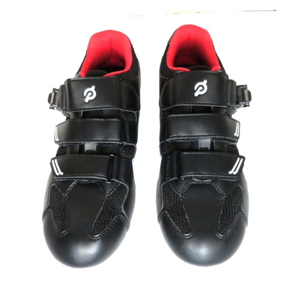 Peloton PL-SH-B-41 Cycling Black Bike Shoes Hook Loop 41